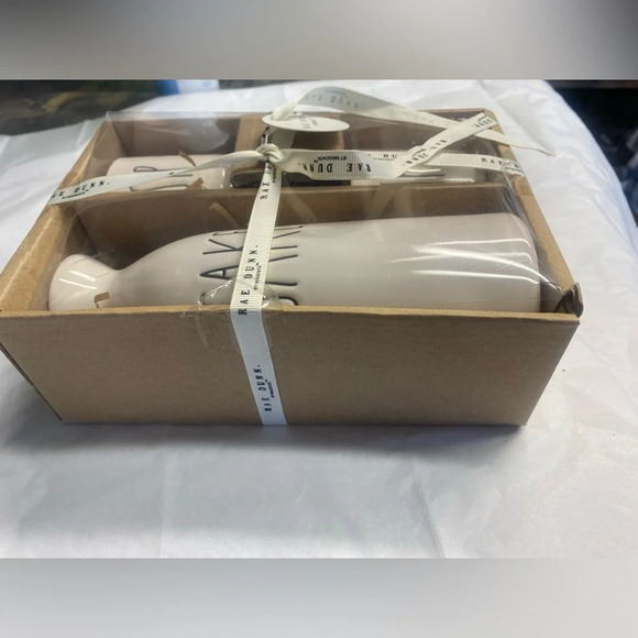 5/$20 Rae & Dunn Sake & Sip Pitcher and 2 Cups Set White Japan Hibachi Aesthetic - Picture 2 of 7